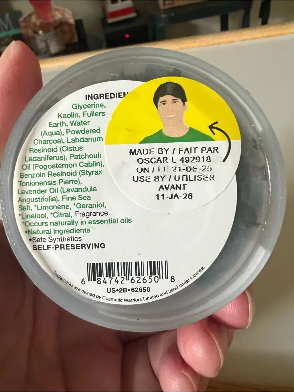 1 LEFT! LUSH Prince of Darkness Fresh Face Mask 2.6 oz